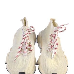 Balenciaga Cream and Red Sneakers